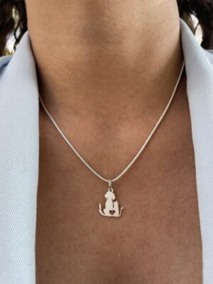 Pingente Gato e Cachorro