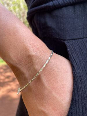 Bracelete Torcido Diamantado