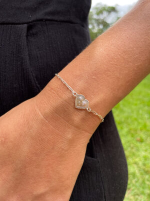Pulseira Coração Trabalhado