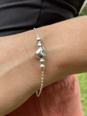 Pulseira Coração e Bolas