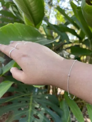 Pulseira Bolinha Diamantada