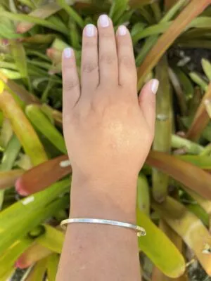 Bracelete Liso Aro Quadrado
