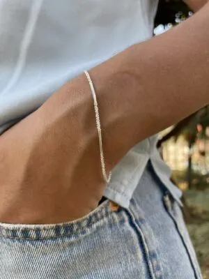 Pulseira Pipoca Invertida e Corrente
