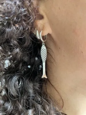 Brinco Argola com Peixe